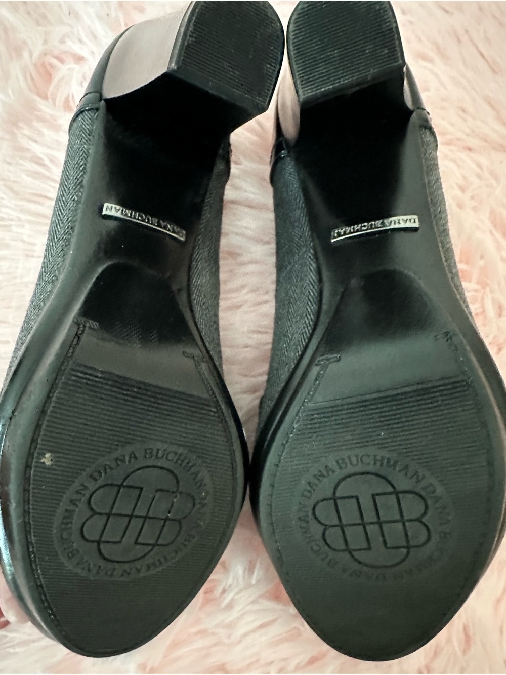 Dana Buchman Black Patent & Textile Tassel Loafers - Picture 7 of 10